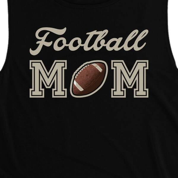 Shop Football Mom Womens Black Crop Tank Top Cute Workout Mom Gift