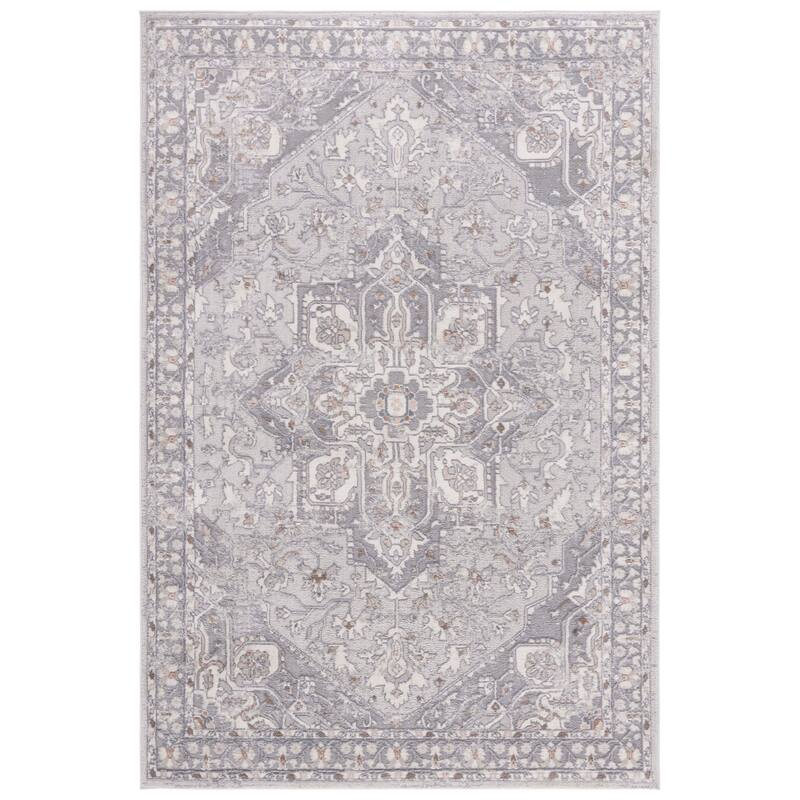 SAFAVIEH Handmade Eternal Eria Oriental Medallion Rug - 5'3" x 7'6" - Grey/Beige