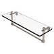 preview thumbnail 11 of 55, Allied Brass 16 Inch Glass Vanity Shelf with Integrated Towel Bar