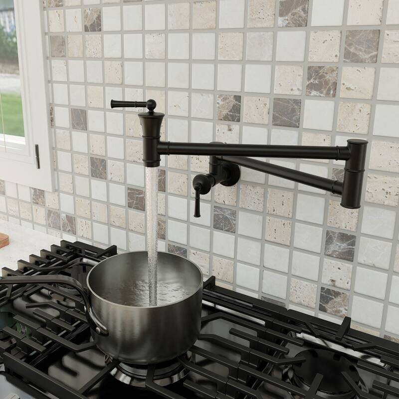 Clihome Double Handle 360 Degree Kitchen Pot Filler