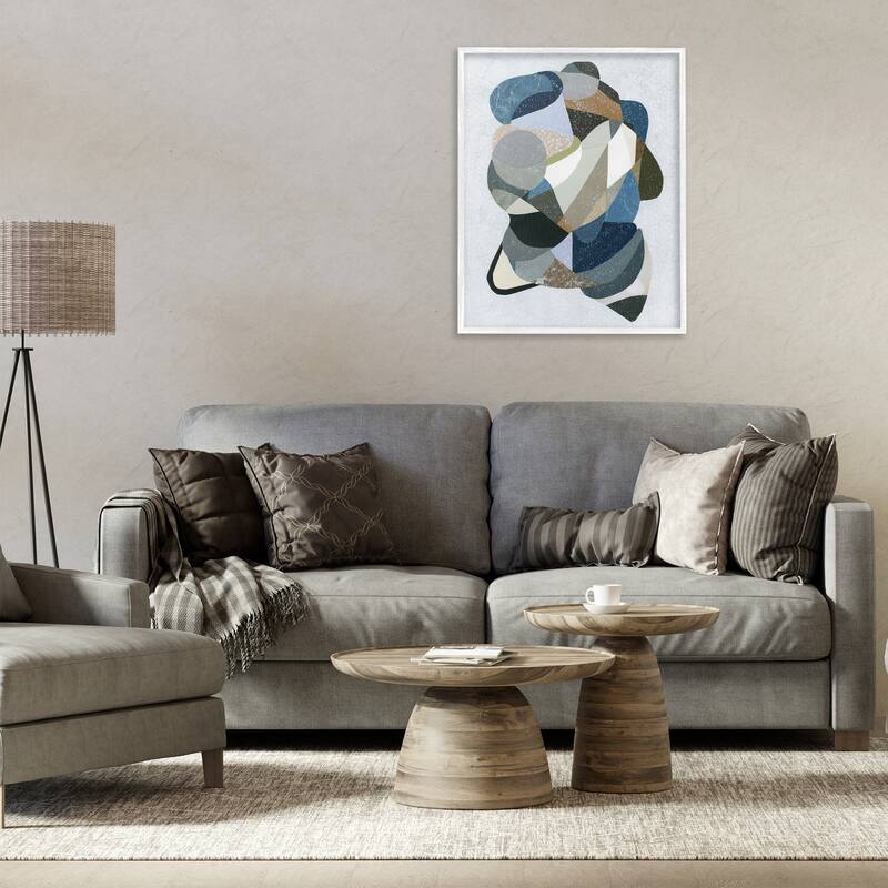 Stupell Fluid Movement Geometrics Framed Giclee Art Design By Coco Good