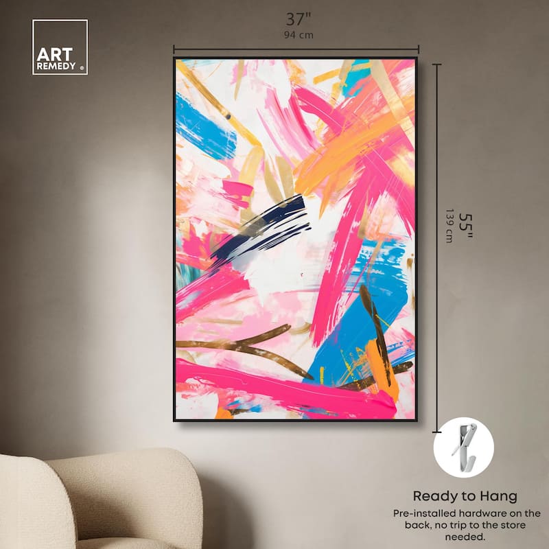 Exuberant Hues IV Canvas by Art Remedy
