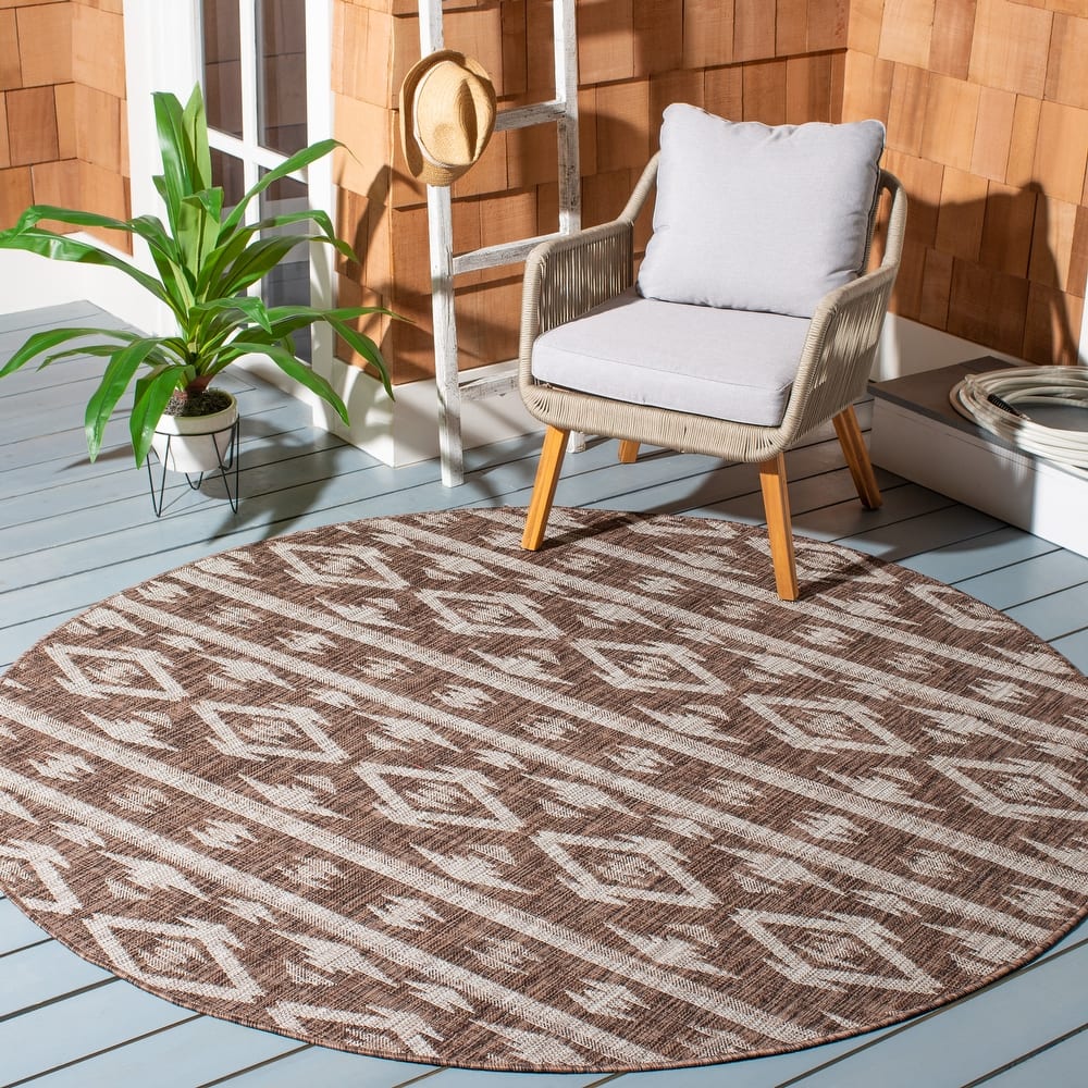 SAFAVIEH Courtyard Fraidel Indoor/ Outdoor Waterproof Patio Backyard Rug