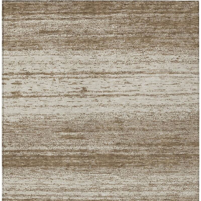 HomeRoots Striped Transitional Rectangle Outdoor Rug