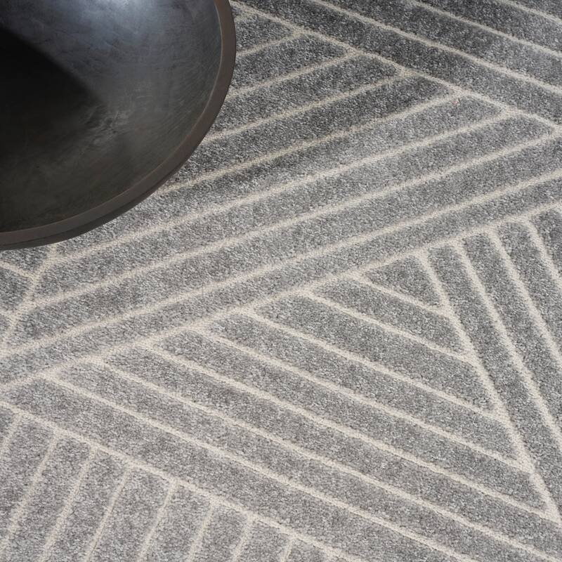 Calvin Klein Balance Abstract Geometric Linear Area Rug