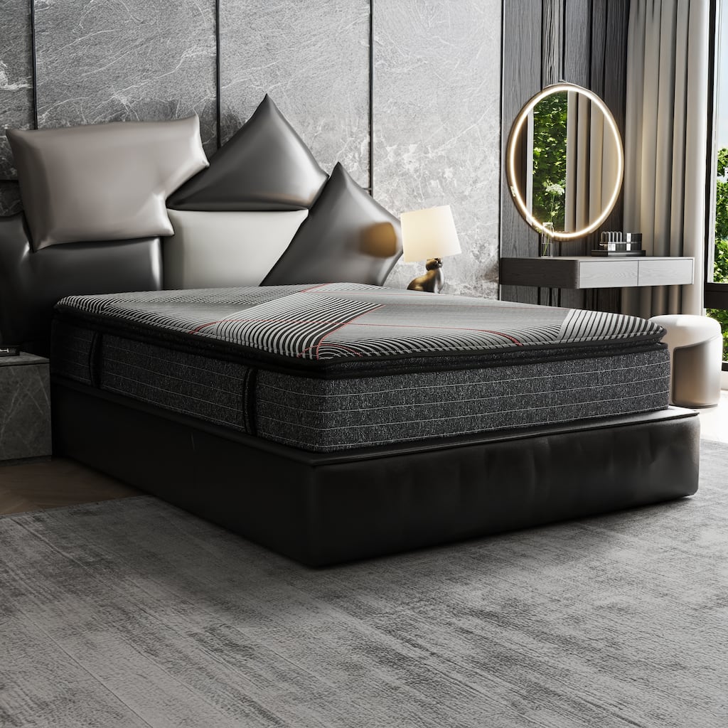 Sterling 13-Inch Pillow Top Medium Foam Hybrid Mattress in a Box