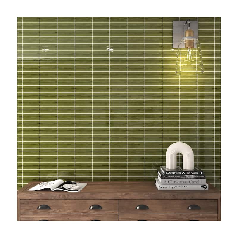 Daltile Artcrafted 1 x 6 Glazed Ceramic Mosaic Tile (10 PCS Per Carton) (10.00 SQFT Per Carton)