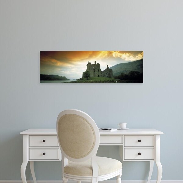 Easy Art Prints Panoramic Images's 'Castle of Kilchurn Scotland' Premium Canvas Art