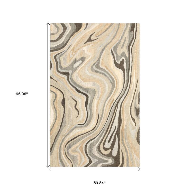 HomeRootsAbstract Modern Rectangle Area Rug