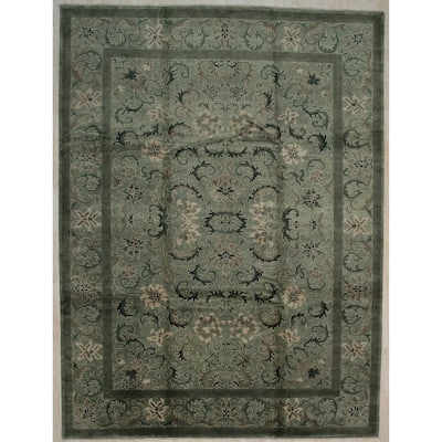 Handmade Wool Grey Transitional All Over Ningxia Rug, Chinese Area Rug