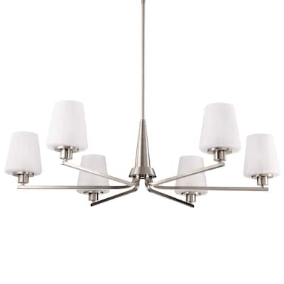 Nuvo Lighting 60/8226 Lune 6 Light 40" Wide Chandelier
