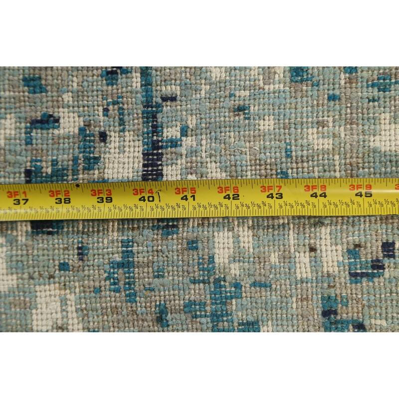 Wool/ Silk Abstract Vegetable Dye Oriental Area Rug Hand-knotted - 6'0" x 8'10"