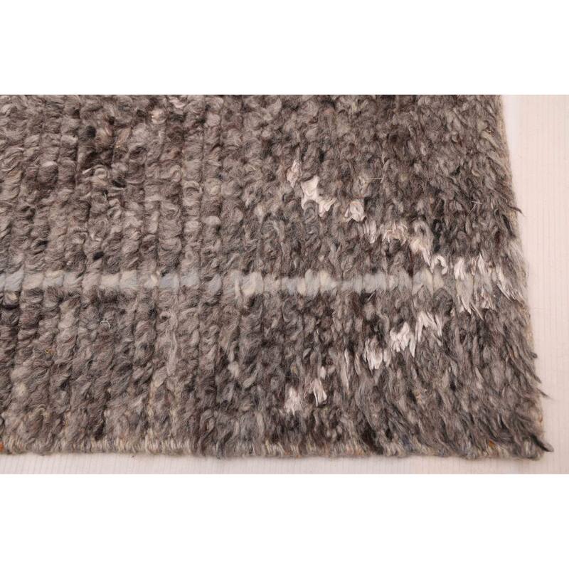 ECARPETGALLERY Hand-knotted Tangier Grey Wool Rug - 8'2 x 10'0