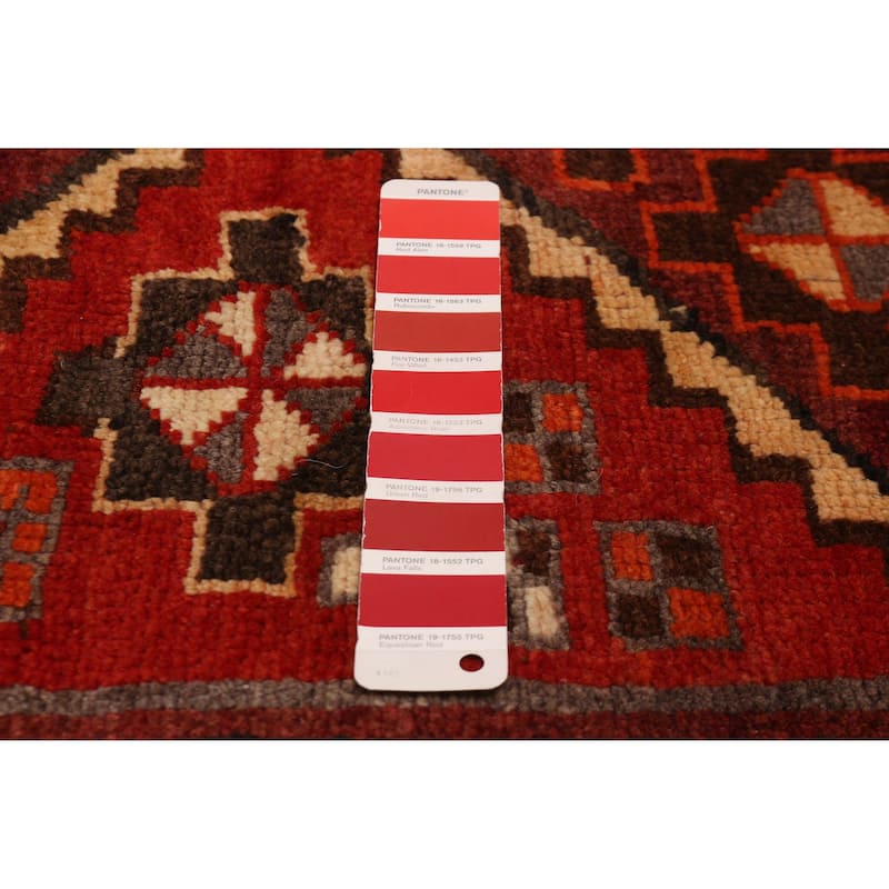 ECARPETGALLERY Hand-knotted Melis Vintage Red Wool Rug - 4'6 x 5'11