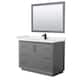 Option Dark Gray / White Quartz Top / Matte Black