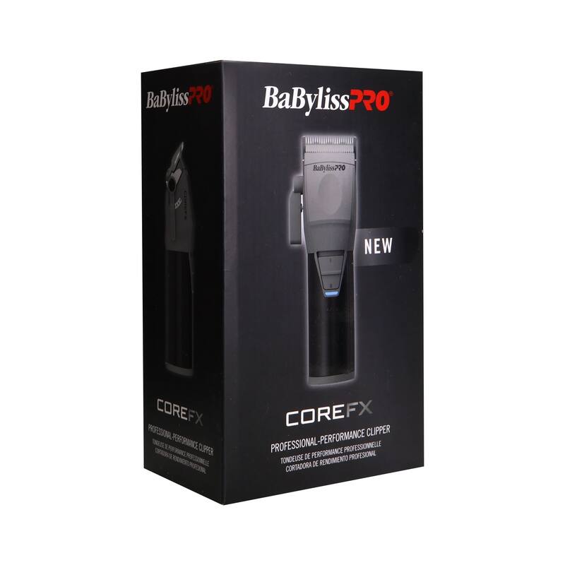BabylissPRO COREFX Professional Performance Hair Clipper - FX86 + BaByliss Pro Fade Brush - Gray