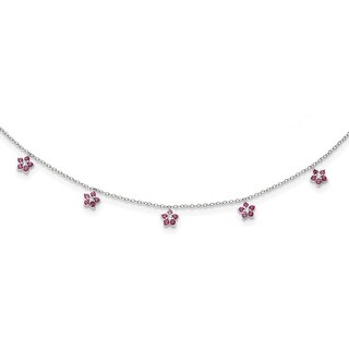 925 Sterling Silver Rhodium-Plated with 2in Extension Polished Cross Necklace 15 Inch 925 Sterling Silver Rhodium-Plated with 2in Extension Polished Cross Necklace 15 Inch