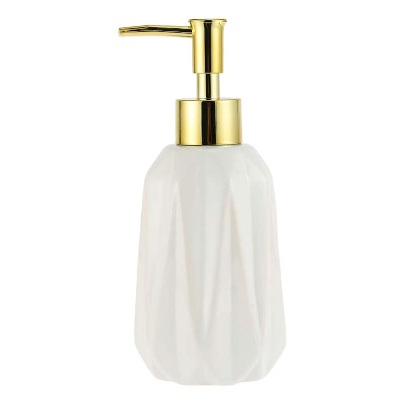 Diamond Shape Simple Soap Pump Dispenser for Bathroom Hotel 300ml 1 Pcs