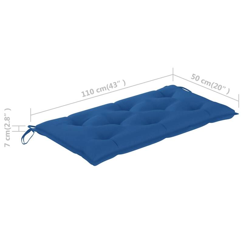 vidaXL Bench Cushion Water Repellent Outdoor Garden Seat Cushion Oxford Fabric