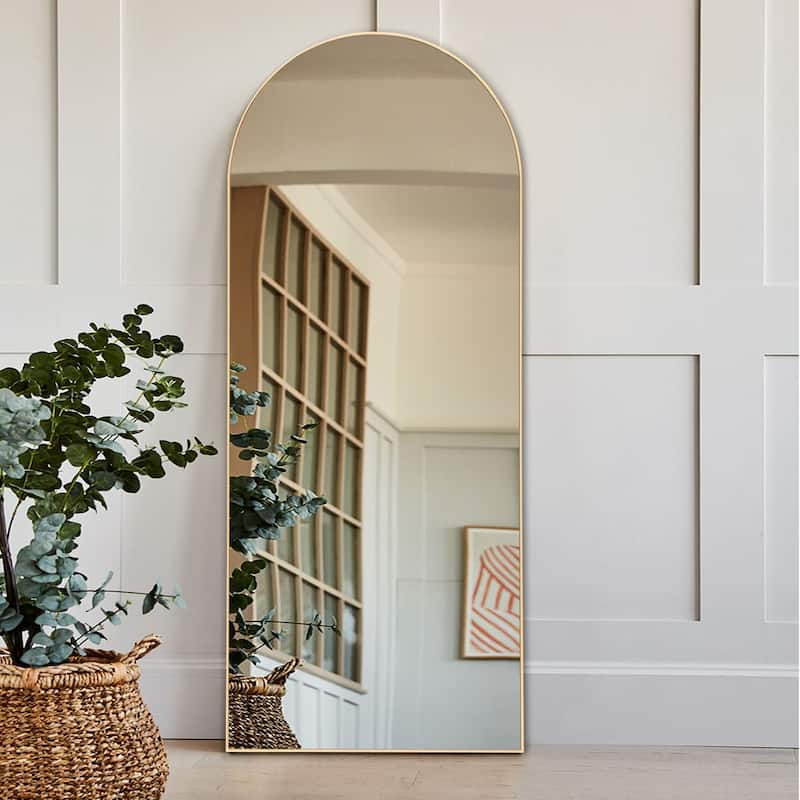 Full-length Floor Arched Mirror