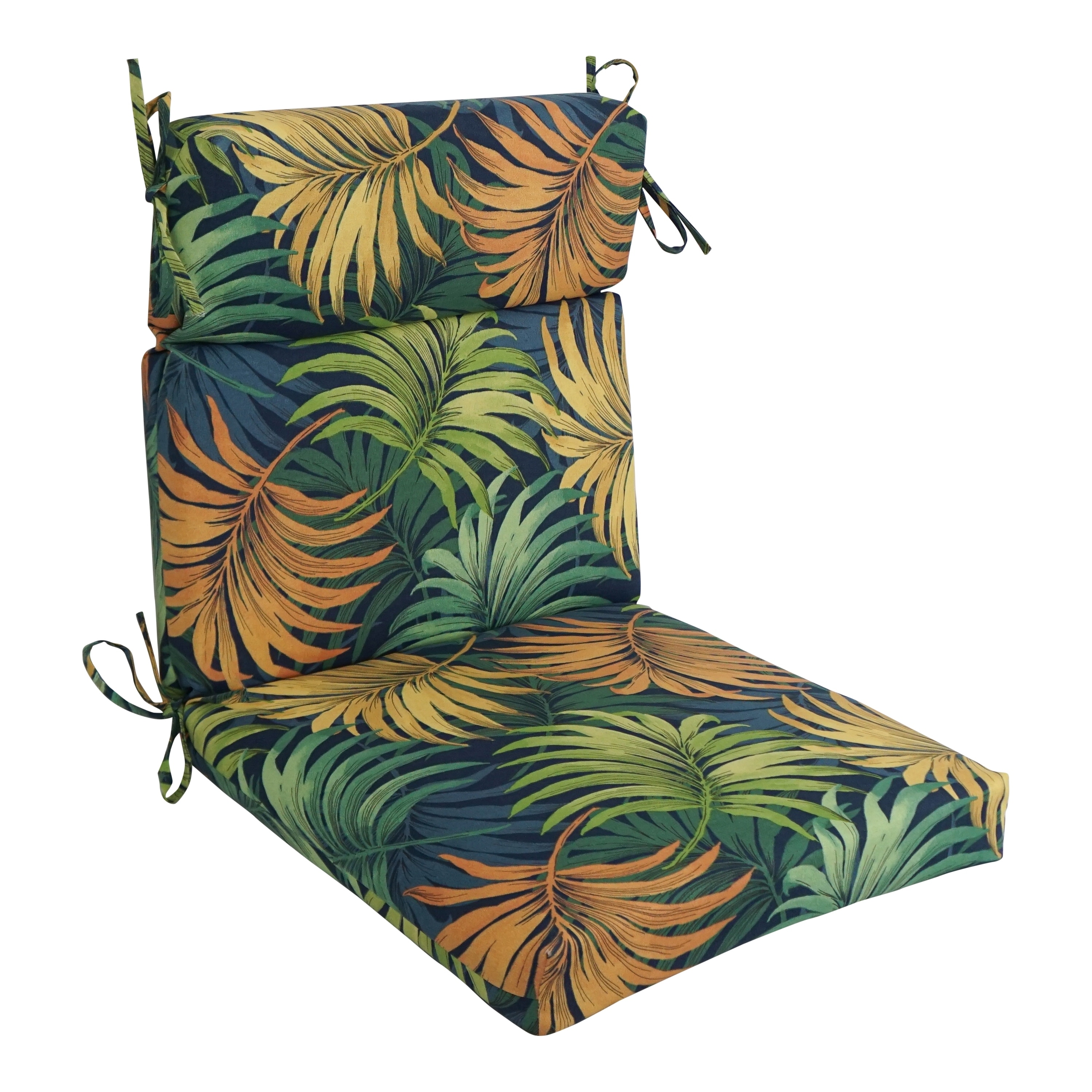 20 inch by 42 inch Three section Outdoor Seat Back Chair Cushion