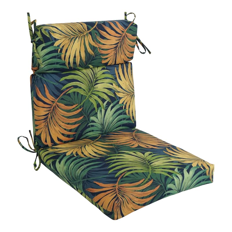 22-inch by 45-inch Three-section Outdoor Seat/Back Chair Cushion - Laperta Monsoon