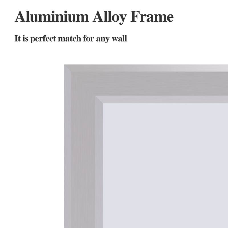 60"x36"Oversized Modern Rectangle Bathroom Mirror with Frame Vertical or Horizontal Wall Mounted mirror with Aluminum Frame