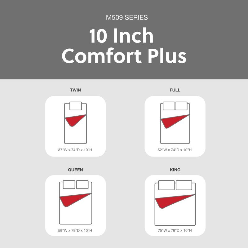 Signature Design by Ashley Comfort Plus Black/Gray Mattress