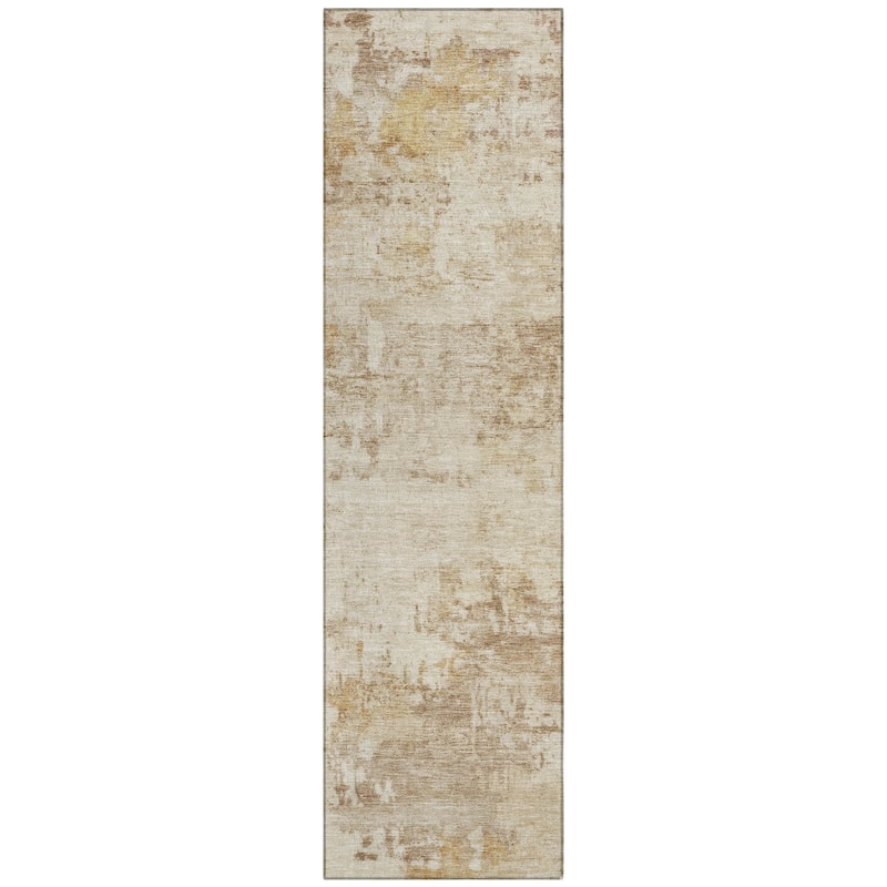 Machine Washable Indoor/ Outdoor Modern Casual Chantille Rug