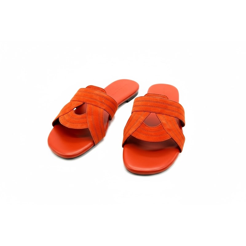 Clergerie Ivory Leather Sandal