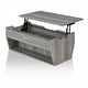 preview thumbnail 13 of 28, Furniture of America Rere Rustic 41-inch Wood 2-Shelf Lift-top Coffee Table
