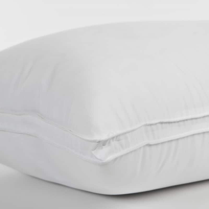Gusseted Soft Plush Down Alternative Stomach Sleeper Pillow, Set of 4