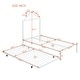preview thumbnail 10 of 16, White Twin Size Metal Platform Bed with Trundle & House Headboard