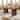 63-Inch Rustic Brown Farmhouse Dining Table, Fluted Kitchen Table for 6