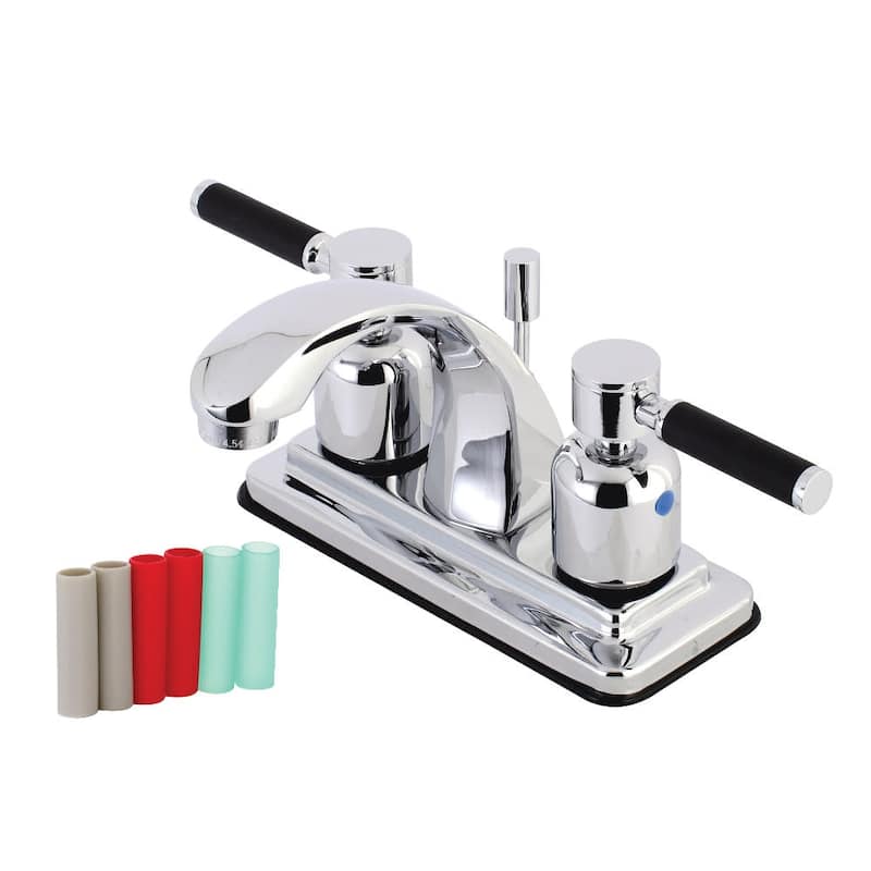 Kingston Brass Kaiser 1.2 GPM Centerset Bathroom Faucet with Pop-Up - Polished Chrome