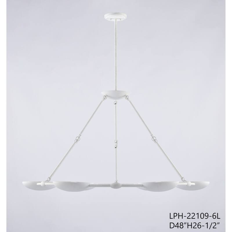 Kovacs P1316 Undertas 6 Light 48" Wide Ring Chandelier