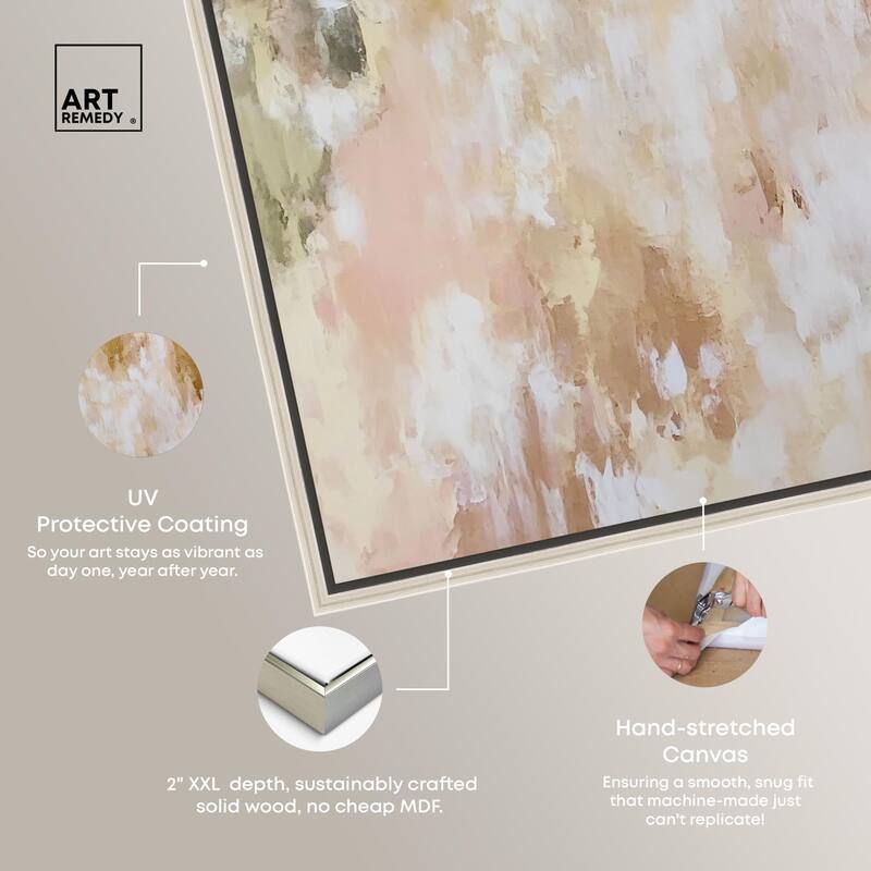 Golden Glimmer Gesture III Canvas by Art Remedy