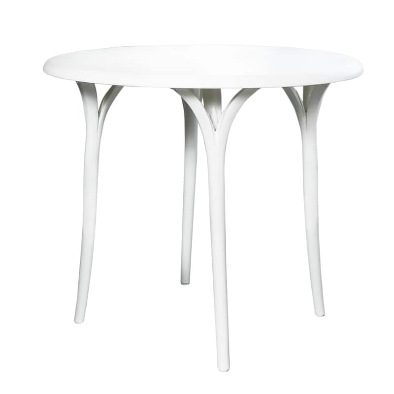 Chloe Resin All-Weather Garden Table - White