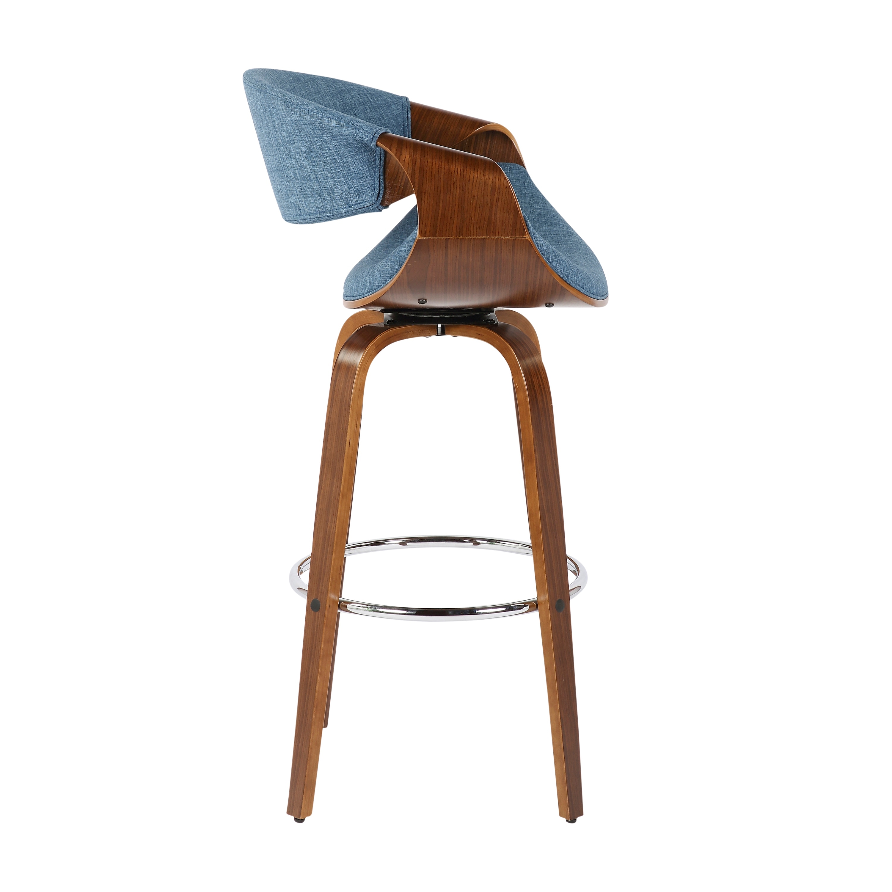 Carson Carrington Sauda Mid century Modern Bar Stool Set of 2 N A