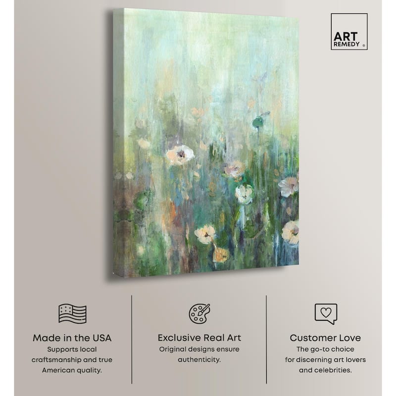 Harmony Green I Canvas by Art Remedy, Gallery Wrapped