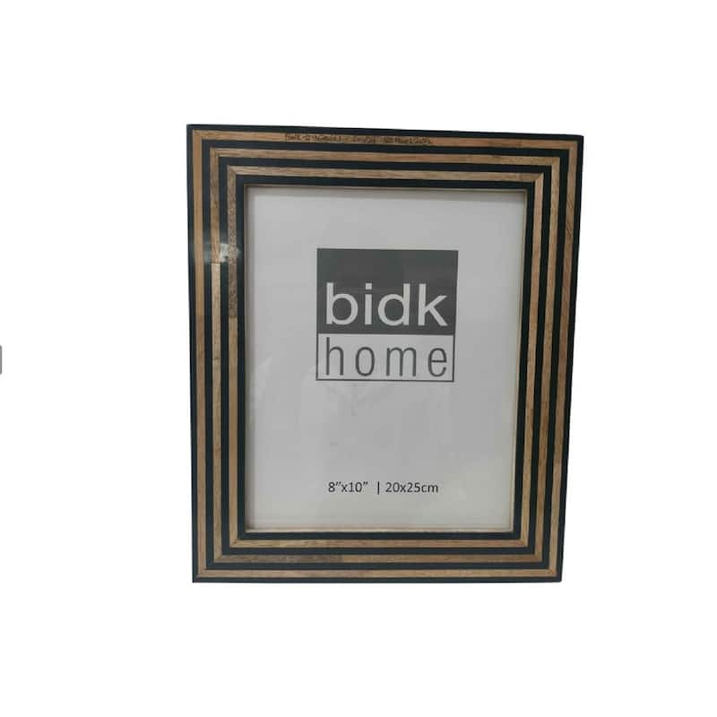 Tiles Rectangular Picture Frame - for 8" x 10" Photo - Black and Brown
