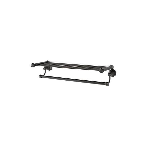 slide 2 of 3, Alno Nicole 26"W Towel Rack Shelf with Towel Bar - Made from Solid