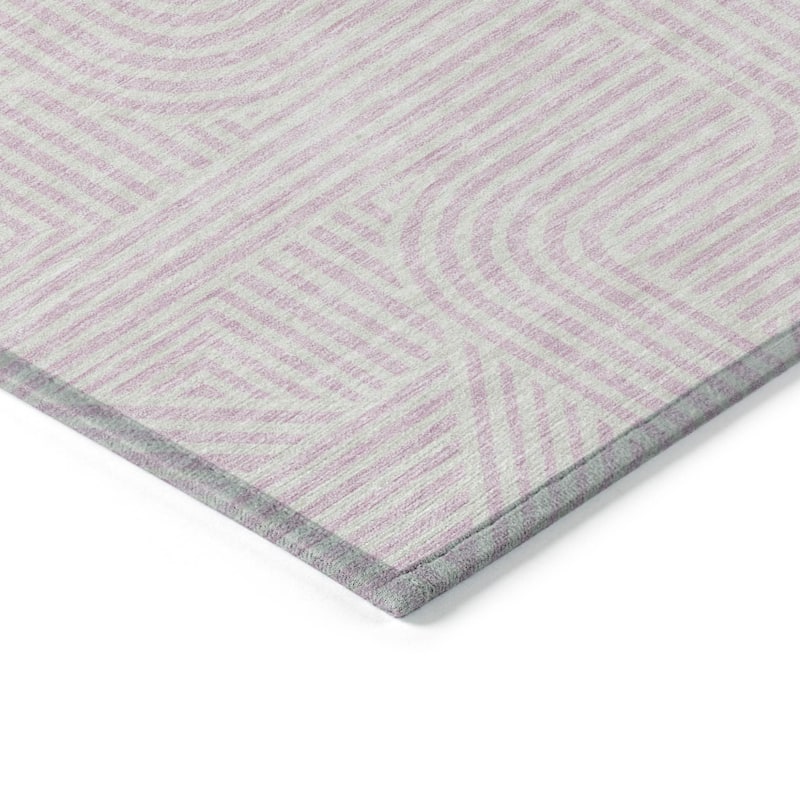 HomeRoots Abstract Transitional Rectangle Outdoor Rug