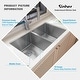 preview thumbnail 21 of 50, Sinber Undermount Double Bowl 304 Stainless Steel Kitchen Sink