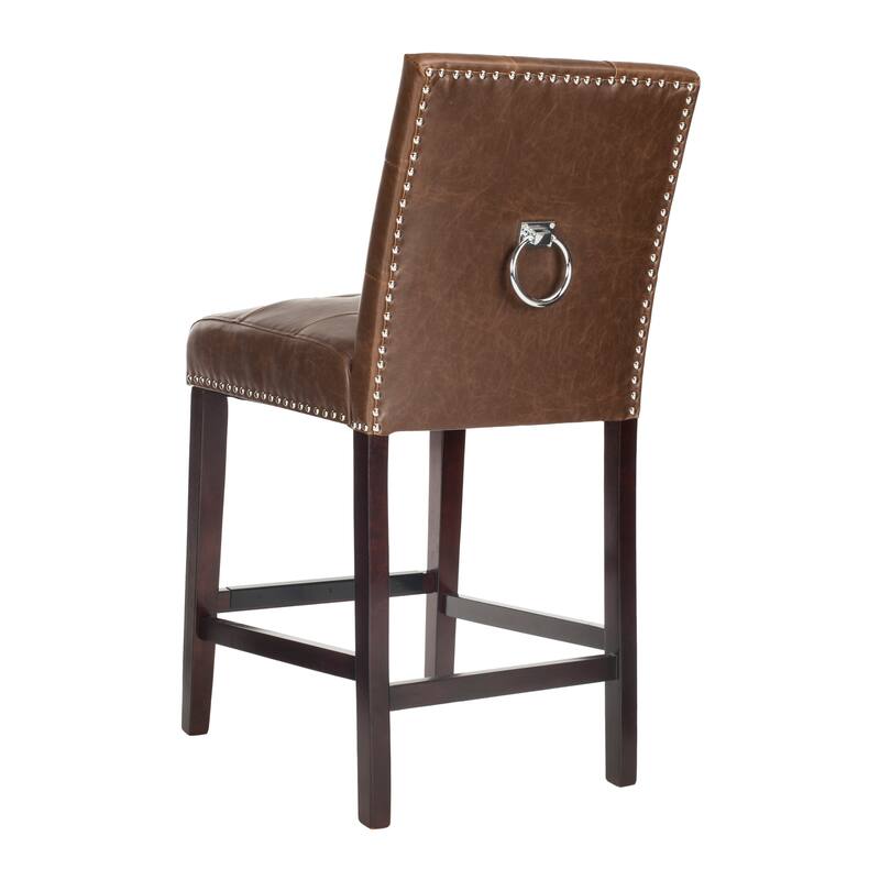 SAFAVIEH Vivien 27-inch Tufted Counter Stool (Set of 2) - 19Wx23Dx40H