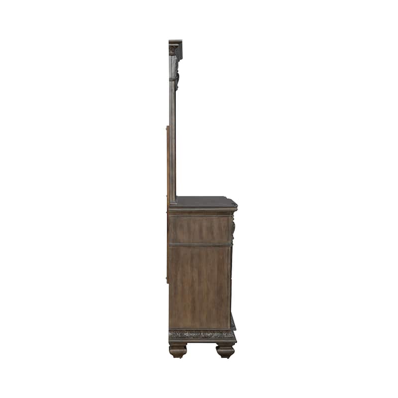 Liberty Furniture Carlisle Court Poster Bed, Dresser & Mirror, Chest, Night Stand - King, Queen