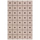 preview thumbnail 3 of 32, Martha Stewart by SAFAVIEH Zhivica Checkered Wool Rug 3' x 5' - Beige/Black - Rectangle