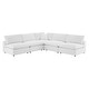 preview thumbnail 57 of 74, Commix Down Filled Overstuffed Velvet 5-Piece Sectional Sofa