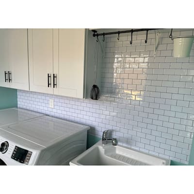 Art3d 10-sheet Subway Tiles Peel and Stick Backsplash for kitchen（thicker design）