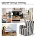 preview thumbnail 6 of 31, HULALA HOME Pancy Traditional Swivel Armchair with Jacobean Strip Pattern Set of 2